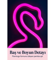 Flamingo Led Lamba Usb Kablolu Beyaz Gövdeli
