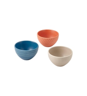 Seramik Kase Seti, Karışık Renkler, 10 cm, 3 adet