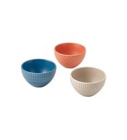 Seramik Kase Seti, Karışık Renkler, 10 cm, 3 adet