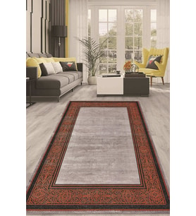 Dijital Kaymaz Taban Yıkanabilir Modern Renkli Salon Halısı Mutfak Halısı Yolluk ND-HT-1493 (Çok Renkli)