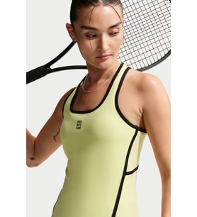 Nike Dri Fit Court Advantage Womens Tennis Tank Top Kadın Tenis Antreman Atleti Yeşil