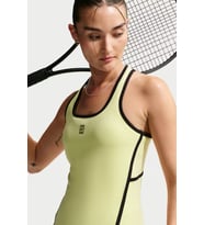 Nike Dri Fit Court Advantage Womens Tennis Tank Top Kadın Tenis Antreman Atleti Yeşil
