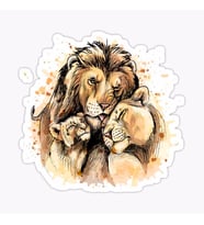 Aslan Ailesi Araba Oto Sticker Yapıştırma Etiket 17CM q8