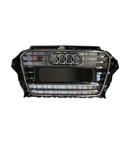 audi a3 8v (2012-2016) uyumlu krom-siyah s3 panjur