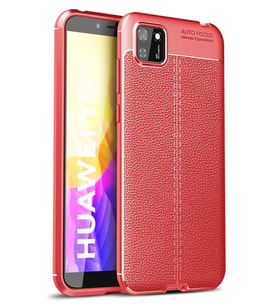 Newface Huawei Y5P Kılıf Auto Focus Kapak - Kırmızı
