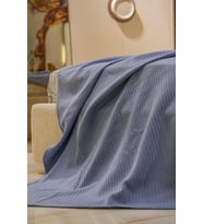 Sofline %100 Pamuk Tek Kişilik Yazlık Örgü Pike, Yatak Örtüsü, Terletmez Kumaş 160x240cm Yeşil