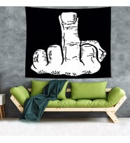 Sessiz Tepki Hareket Leke Tutmaz Kadife Dokulu Kumaş Duvar Örtüsü Duvar Halısı Tapestry (Siyah)
