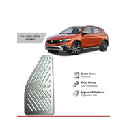 Fiat Egea Cross  Uyumlu Ayak Dinlendirme Pedalı Krom Ayak Dayama Pedalı 2021 2023 Arası