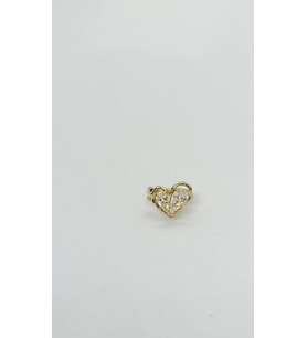 Işıltılı Kalp Earcuff – Altın Aşk Dokunuşu