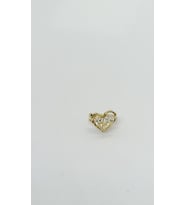 Işıltılı Kalp Earcuff – Altın Aşk Dokunuşu