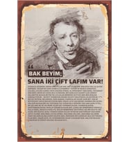 Yeşilçam Temalı Retro Ahşap Poster