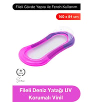 #DenizYatağı Fileli Deniz Yatağı Havuz Şezlongu Şişme Yüzer Minder UV Korumalı Vinil Plaj Tatil Su K