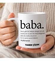 eJOYA Babalar Günü Temalı Kişiye Özel Kupa Bardak 116528