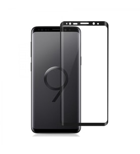 Samsung Galaxy G965 S9 Plus Uyumlu Ön Koruma Polymer Nano Ekran Koruyucu (Siyah)