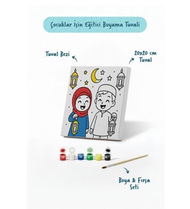 Ramazan Eğitici Boyama Seti Fenerli Çocuklar (Şövalesiz)