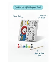 Ramazan Eğitici Boyama Seti Fenerli Çocuklar (Şövalesiz)