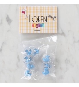 Crafts 8 Li Şeffaf Ördek Düğme - 265