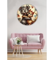 bilge Tasarım Çocuk Odası Duvar Saati 30 x 30 CM (Karışık)