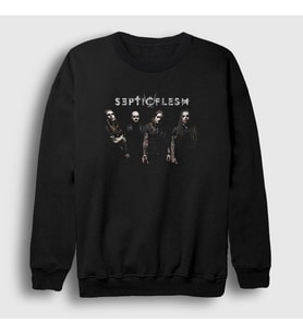 Presmono Unisex Siyah Band Septicflesh Sweatshirt 172378tt
