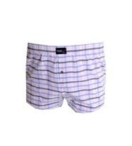 Mode XL Büyük Beden Erkek Boxer Desenli Poplin 6348 Mor