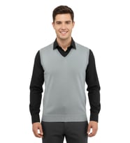 Erkek V Yaka Süveter Çelik Örgü Regular Kalıp 5200H BGL-ST04962