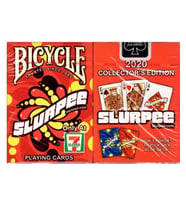 Bicycle 7-Eleven Slurpee Red Oyun Kağıdı Limited Edition iskambil Kartları (Karışık)