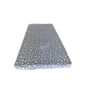 Bebek Yatağı 60x120x6 Cm Vip Oyun Parkı Sünger Yatak-GRİ YILDIZ