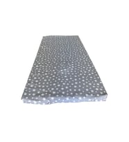 Bebek Yatağı 60x120x6 Cm Vip Oyun Parkı Sünger Yatak-GRİ YILDIZ