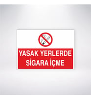 Yasak Yerlerde Sigara İçmek Yasaktır