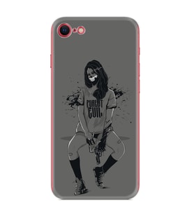 Apple iPhone 5 6 7 8 Plus Se XR Kılıf Desemli Silikon Purest Evil 1627