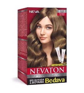 Nevaton Kalıcı Krem Saç Boyası 8.0 Açık Kumral