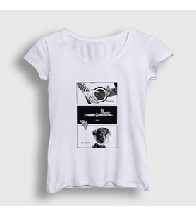 Presmono Kadın Beyaz Endure And Survive Oyun Last Of Us T-Shirt 357772tt