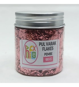 PUL VARAK GİLDİNG FLAKES SANATSAL İNCE TANECİKLİ KIRPIK FOLYO EPOKSİ REÇİNE NAİL ART 100 CC PEMBE