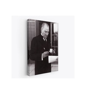 Atatürk Portre Tablosu Mustafa Kemal Atatürk Dekoratif Kanvas Tablo-FR-141