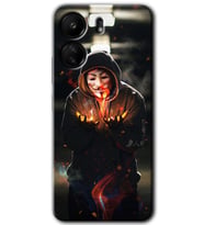 Xiaomi Redmi 13C Kılıf HD Desen Baskılı Kılıf - V for Fire
