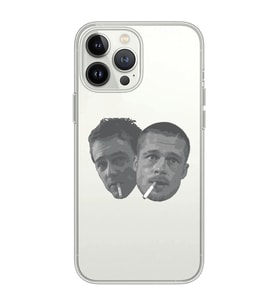Iphone 15 Pro Uyumlu Fight Club Desenli Şeffaf Telefon Kılıfı