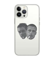 Iphone 15 Pro Uyumlu Fight Club Desenli Şeffaf Telefon Kılıfı