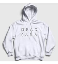 Presmono Unisex Beyaz Logo Dead Sara Kapüşonlu Sweatshirt 543943tt (Beyaz)