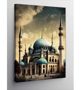 Kanvas Tablo Cami Temalı