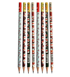 Penguen Yuvarlak Kurşun Kalem 8 Adet 1 Paket Fatih Kurşun Kalem 2B Siyah Kurşun Kalem Penguen Desenli 2 B Kalem (Çok Renkli)