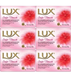 Lux Sabun 80GR Soft Touch (Yumuşak Dokunuş) (6 Lı Set)