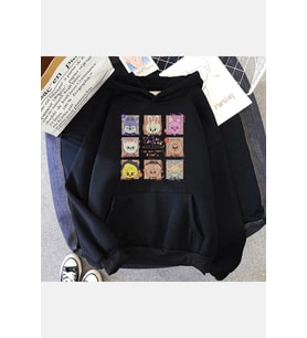 Stray Kids Zoo Kapşonlu Sweatshirt