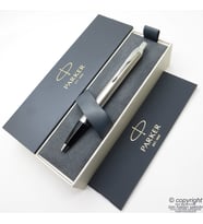 Parker IM Brushed Krom Tükenmez Kalem  İsme Özel Kalem