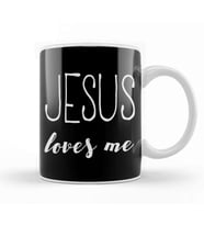 Christian Shirts Jesus Loves Me Christian Kupa Bardak Porselen
