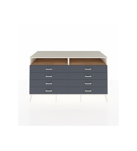 Kronos Konsol 2 Raflı 8 Çekmeceli  176x59x99 Aytaşı-Çam/Antrasit