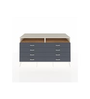 Kronos Konsol 2 Raflı 8 Çekmeceli  176x59x99 Aytaşı-Çam/Antrasit
