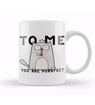 Funny Cat Tto Me You Are Ppurrfect Kupa Bardak Porselen
