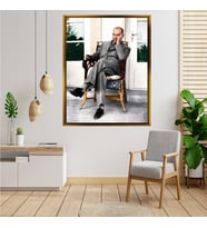 ÇERÇEVELİ ATATÜRK TABLO S65