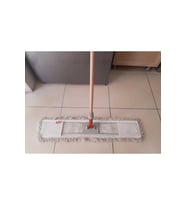 Geniş Temizlik Yüzeyli Nemli Mop Paspas Takımı 80 cm, İş Yeri ve Hastane Kullanımı