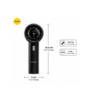 DD5013 Dijital Göstergeli Ultra Yüksek Hızlı Mini El Fanı 100 Vites Ayarlı Taşınabilir Nesil Usb Vantilatör